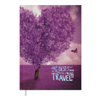 Тижневик Buromax недатований поліграфічний ROMANTIC, A5, фіолетовий (BM.2040-07)