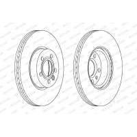 Гальмівний диск FERODO DDF1160C