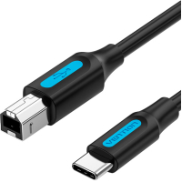 Кабель для принтера USB-C 2.0 to BM 2.0m 2.4А 480Mbps Vention (CQUBH)