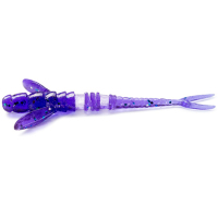 Силікон рибальський FishUP Flit 1.5" 060 - Dark Violet/Павлина&Silver (10шт/уп) (1864.03.23)