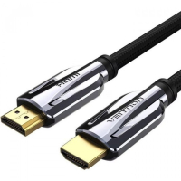 Кабель мультимедійний HDMI M to HDMI M 1.5m V2.1 8K60Hz braided black Vention (AALBG)