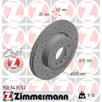 Гальмівний диск ZIMMERMANN 150.3431.52