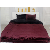 Постільна білизна MirSon Велюр Winter Frost 28-0007 + 28-0002 Poinsettia Velvet 200х220 (2200004007441)
