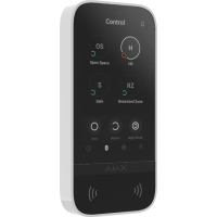 Клавіатура до охоронної системи Ajax KeyPad TouchScreen white