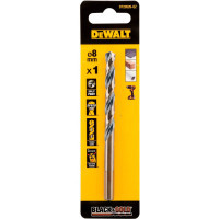 Свердло DeWALT по металу Black & Gold, HSS-G, 8.0 х 117 х 75 мм (DT20526)