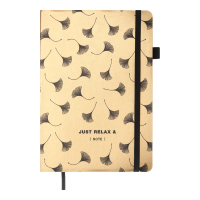 Книга записна Buromax RELAX А5 96 аркушів лінія, рожеве золото (BM.295201-23)