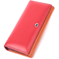 Гаманець ST Leather З натуральної шкіри Різнобарвний (22518)