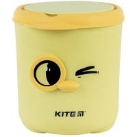 Кошик для паперів Kite Настільний контейнер для сміття, жовтий (K24-011-2)