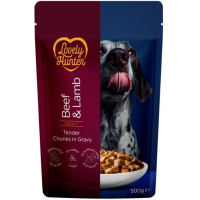 Вологий корм для собак Lovely Hunter Adult Beef & Lamb 500 г (LHU70475)