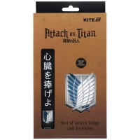 Бейдж Kite набір на липучці та підвіска Attack on Titan (AT25-3010)