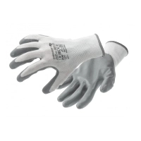Захисні рукавиці Hoegert GLAN HT5K754-9 з нітриловим покриттям світло-сірі, 9 (HT5K754-9)