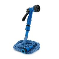 Шланг для поливу Voltronic KY-75B, 2,5-7.5м/25ft, + розпилювач, насадка на кран, Blue, Box (KY-75B)