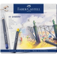 Олівці кольорові Faber-Castell Goldfaber Colour pencil в металевій коробці, 48 кольорів, 114748 (27644)
