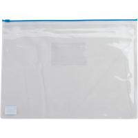 Папка на блискавці Buromax А5, plastic zipper blue (BM.3947-02)