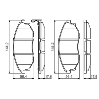 Гальмівні колодки Bosch 0 986 495 353