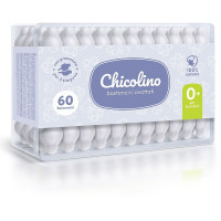 Ватні палички Chicolino з обмежувачем, 60 шт (4823098407485)