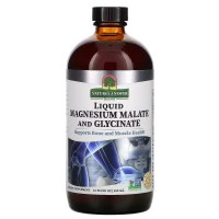 Мінерали Nature's Answer Магній малат та гліцинат, 200 мг, смак мандарину, Liquid Magnesium (NTA-26173)