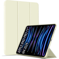 Чохол до планшета BeCover Tri Fold Soft TPU Silicone Apple iPad Pro 11" M4 2024 Beige (711745)