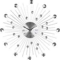 Настінний годинник Esperanza Wall Clock Boston 50 см з променями з і сталі та кристалами (EHC002)