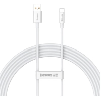 Дата кабель USB 2.0 AM to USB-C 1.0m Superior Fast Charging 100W moon white Baseus (P10320102214-01)