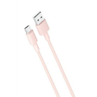 Дата кабель USB 2.0 AM to Micro 5P 1.0m 2.4A pink XO (NB156-M-PN)