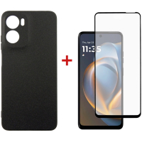 Чохол до мобільного телефона Dengos Motorola G05 Carbon+glass Black (DG-KM-178)
