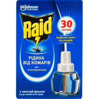 Рідина для фумігатора Raid Проти комарів 30 ночей (5000204343694)