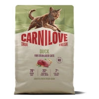 Сухий корм для кішок Carnilove True Fresh Duck Sterilised 2 кг (8595602582365)