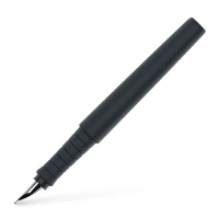 Ручка пір'яна Faber-Castell POLY Fountain Pen Black, колір корпусу чорний, перо F (0,5 мм) (32995)