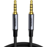 Кабель мультимедійний 3.5mm M to 3.5mm M 1.0m (4pin) AV183 gray Ugreen (10648)