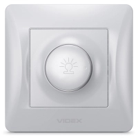 Світлорегулятор Videx BINERA 600Вт сереб (VF-BNDM600-SS)