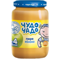 Дитяче пюре Чудо-Чадо яблуко без цукру 170 г (4820016251410)