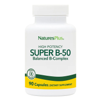 Вітамін Natures Plus Супер В-Комплекс, В-50, Super B-50, 90 Вегетаріанських Капсул (NAP-01320)