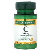 Вітамін Mason Natural Вітамін C, 500 мг, Vitamin C, Nature's Bounty, 100 таблеток (NRT-01510)