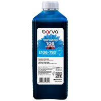 Чорнило Barva Epson 106 1л, Cyan (E106-793)