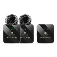 Мікрофон Puluz PULUZ 2 TX + 1 RX Wireless black (PU3154B)