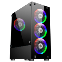 Корпус для ПК 1stPlayer V2-A-BK-4F1