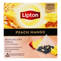 Чай Lipton чорний "Peach mango" 20 пакетиків (5063270110942)
