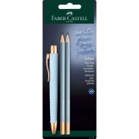 Ручка кулькова Faber-Castell набір кулькова ручка + 2 олівця Writing Set POLY BALL Urban, колір блакитний (32574)