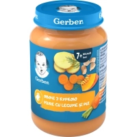 Дитяче пюре Gerber Овочі з куркою з 7 місяців 190 г (1227384)