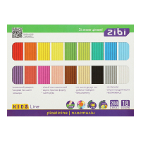 Пластилін ZiBi KIDS Line 18 кольорів, 288 г (ZB.6276)