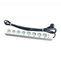 Силовий блок Conteg 19" 1U 8xSchuko, с выключателем, с кабелем (DP-RP-08SCHUS)