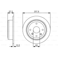 Гальмівний диск Bosch 0 986 479 S08
