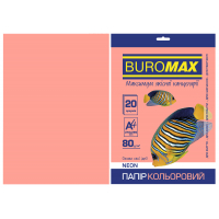 Папір Buromax А4, 80g, NEON pink, 20sh (BM.2721520-10)