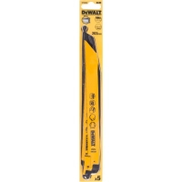 Полотно DeWALT для шабельних пилок, по металу, швидкий пропил, 203 мм, 14 TPI, 5 шт (DT2353)
