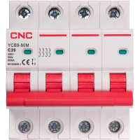 Автоматичний вимикач CNC YCB9-80M 4P C20 6ka (NV821600)