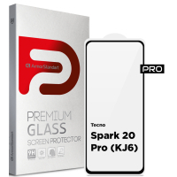 Скло захисне Armorstandart Pro Tecno Spark 20 Pro (KJ6) Black (ARM74387)