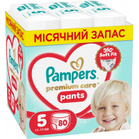 Підгузки Pampers Premium Care Pants Розмір 5 (11-17 кг) 80 шт (8006530320153)