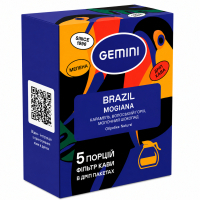 Кава Gemini Brazil Mogiana мелена в дріп-пакеті 5х10 г (gm.32618)