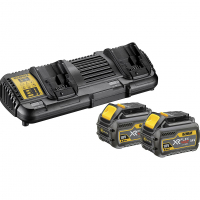 Зарядний пристрій для акумуляторів інструменту DeWALT 18 В, 54 В,4 А, 1.2 кг, 2 аккумулятора (DCB132T2)